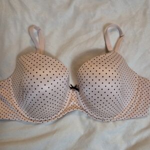 Victoria's Secret Pink and Black Polka Dot Bra